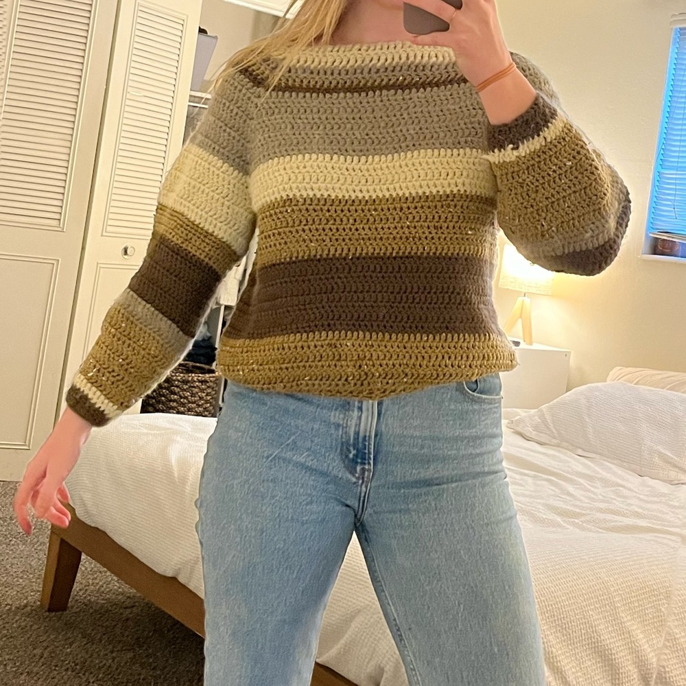 handmade striped sweater